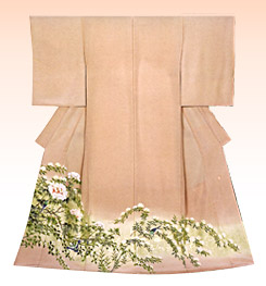 手描き友禅色留袖「日本の美」　写真